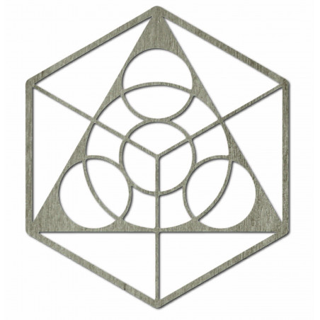 Pictură spațială pe perete din placaj, dimensiuni de la 50 la 90 cm