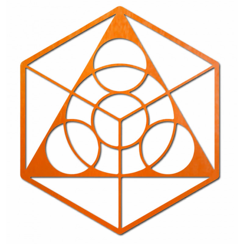 Pictură spațială pe perete din placaj,...