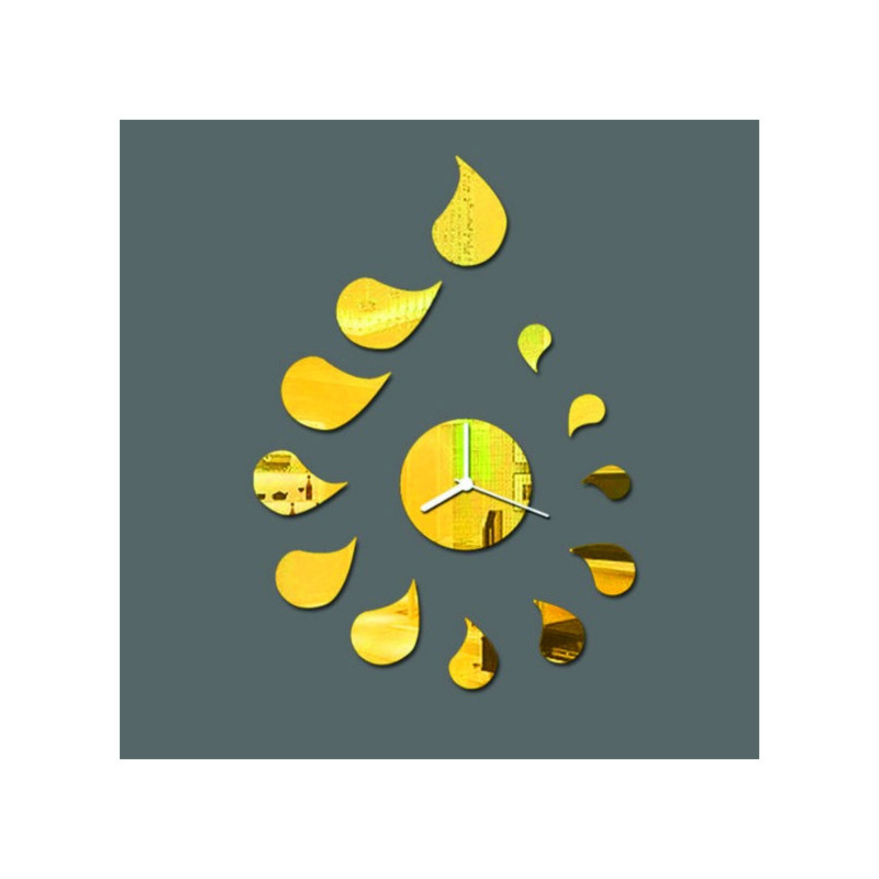 Ceas de perete DIY ROZMARIN cu autocolant picături