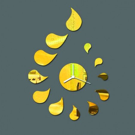 Ceas de perete DIY ROZMARIN cu autocolant picături