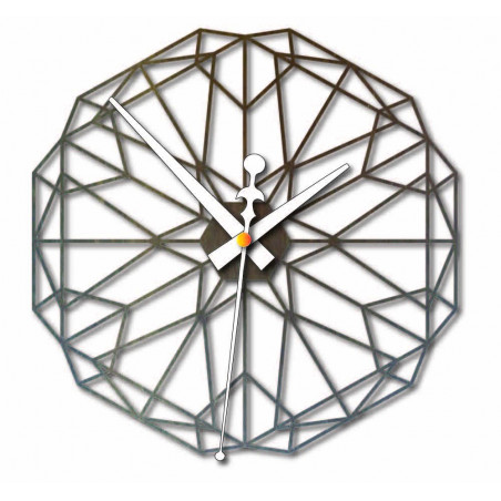 Ceas de perete geometric din placaj de lemn - CUDO