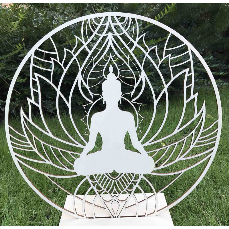 Pictură murală mandala și Buddha - CAMERA