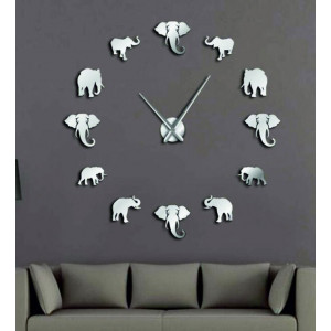 Sentop - Ceas de perete modern pe perete de elefant și... 2