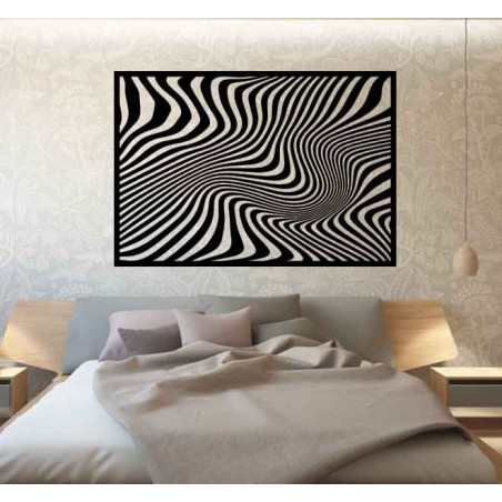 Sentop - Tablou decorativ pe peretele unei zebre