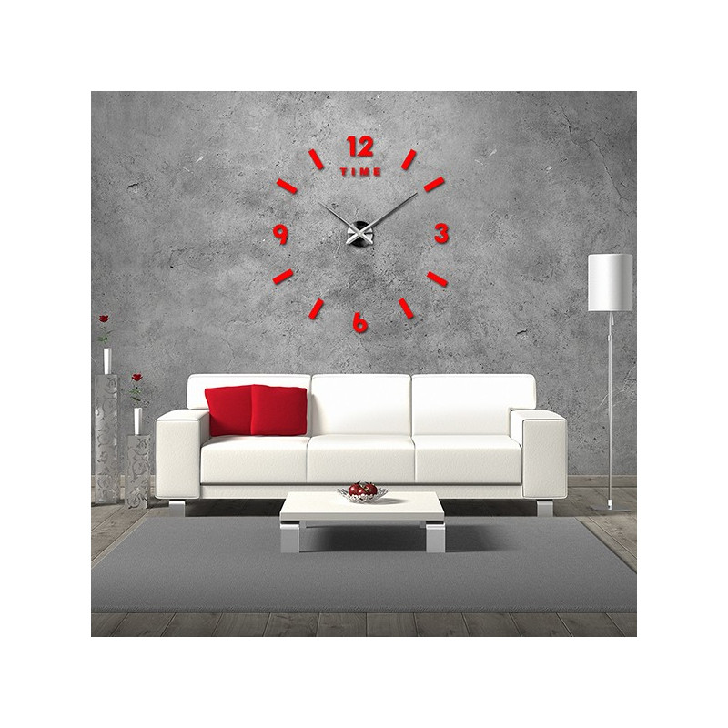 Ceas de perete mare - ceas de perete adeziv 3D modern. Ceas de perete pentru bucătărie și ceas de perete pentru sufragerie!