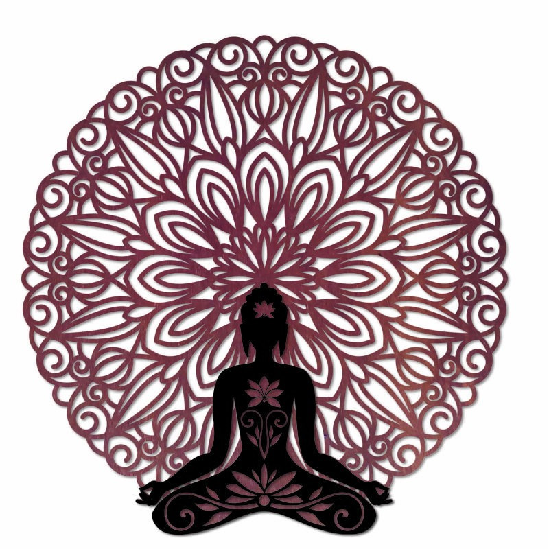 Pictură de perete 3D Buddha în mandala 50, 70,...