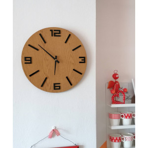 Ceas de perete elegant din lemn - design minimalist -...