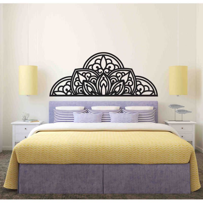 Pictură murală din lemn jumătate de mandală -...