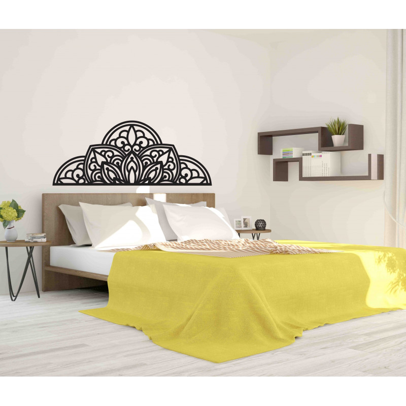 Tablou de perete din lemn jumătate mandala -...