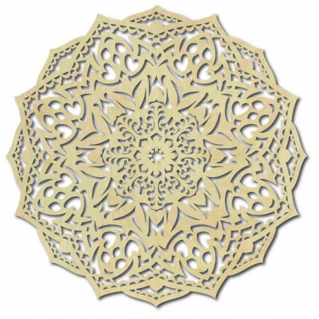 Mandala din lemn pe perete - CIRCEL