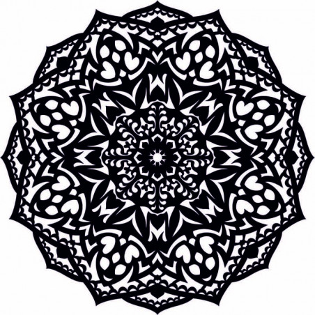 Mandala din lemn pe perete - CIRCEL