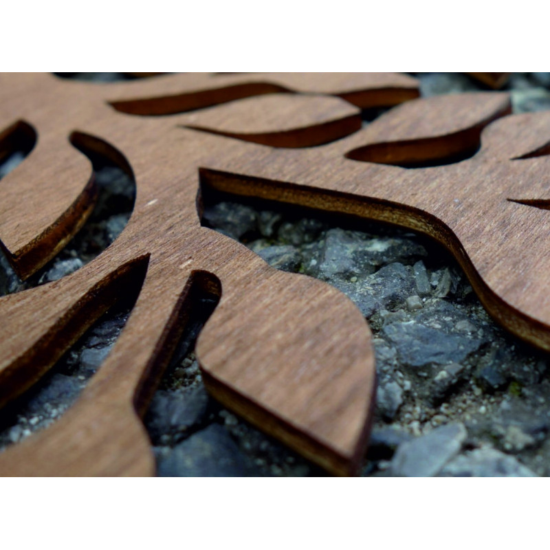 Stylesa - Pictură din lemn pe un perete de copac