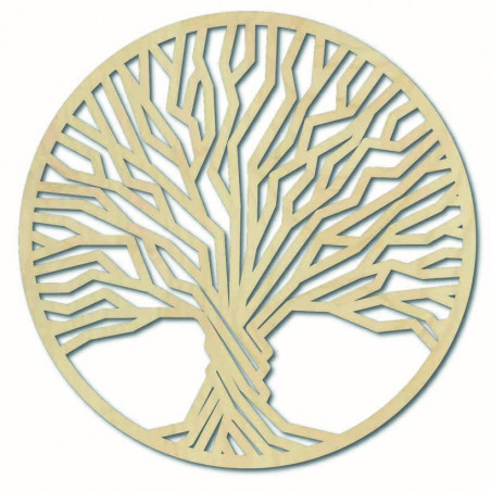 Stylesa - Pictură din lemn pe un perete de copac