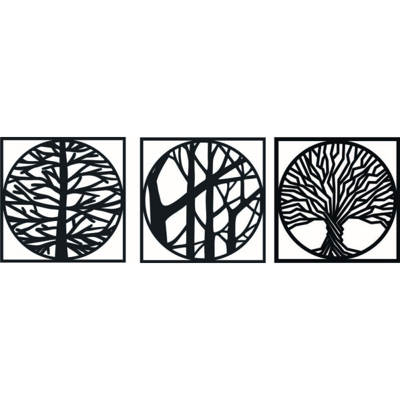 Stylesa - pictură din 3 piese pe perete DESIRROO