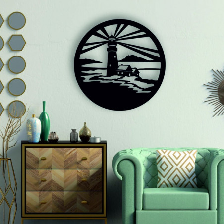 Sentop - Far pictură modernă pe perete - decor din lemn