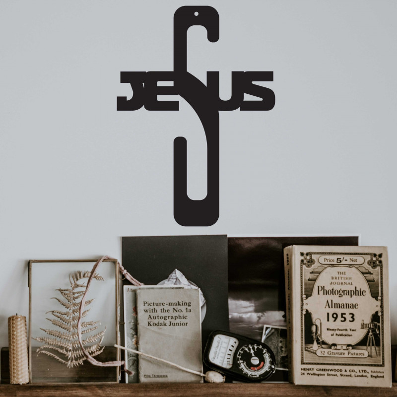 Decoratiuni de cruce din lemn - Isus, dimensiune-250x180 mm