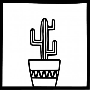 Pictură modernă pe perete - CACTUS ARYO | SENTOP 2