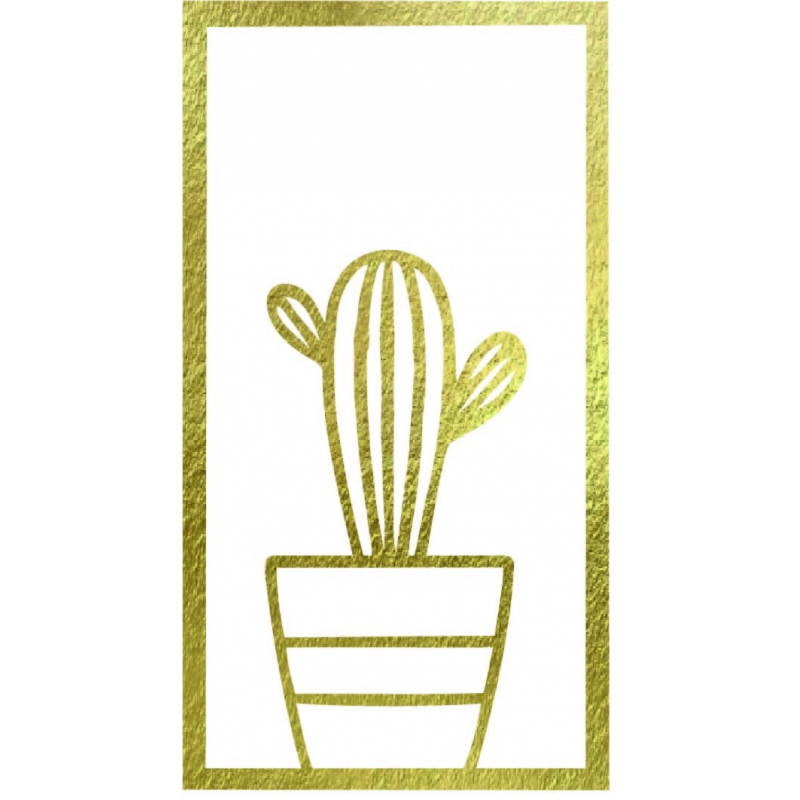 Pictură murală modernă cu cactus