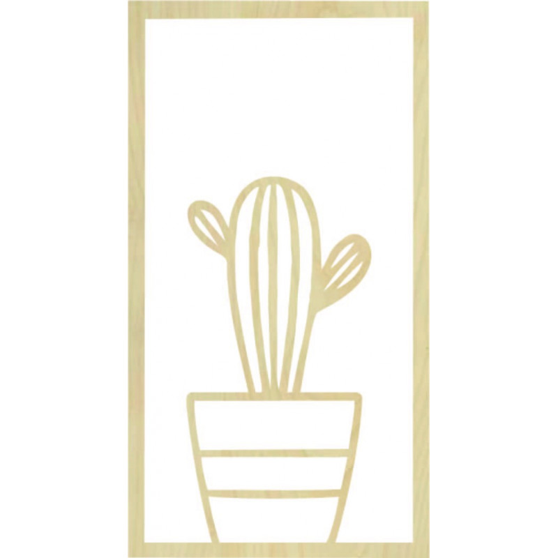 Pictură murală modernă cu cactus