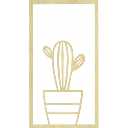 Pictură murală modernă cu cactus