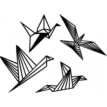 Pictură murală modernă - păsări libere 4 buc - LIBERDADE