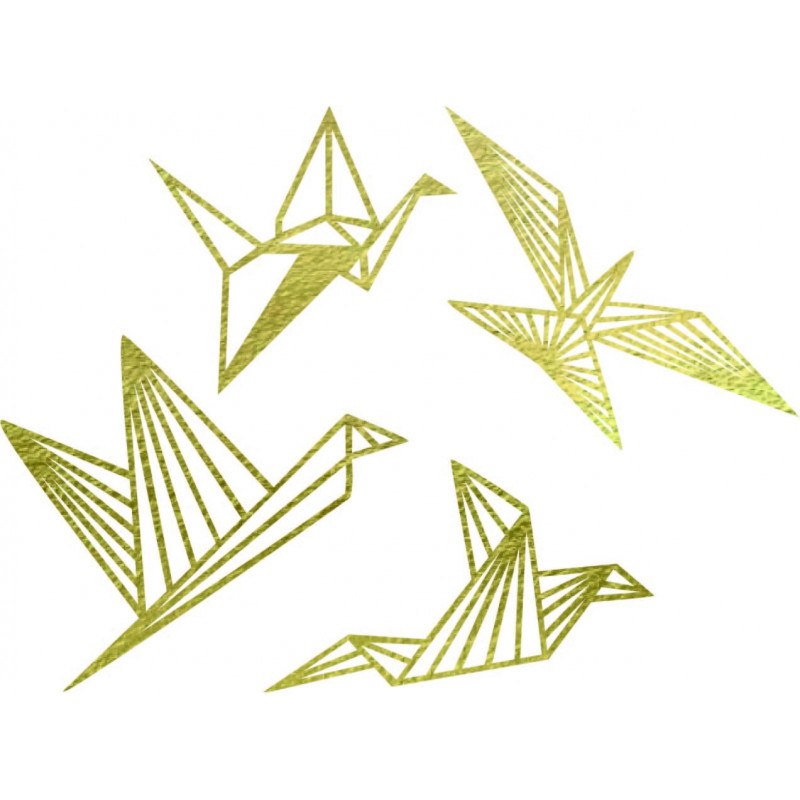 Pictură murală modernă - păsări libere 4 buc -...