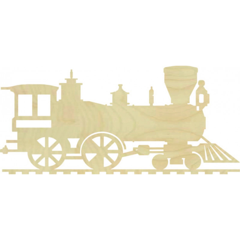 Pictură murală din lemn tren, locomotivă - THOMAS