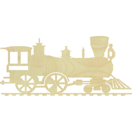 Pictură murală din lemn tren, locomotivă - THOMAS
