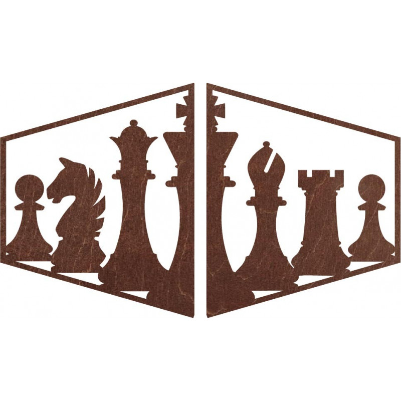 Pictură elegantă pe peretele unei piese de șah...