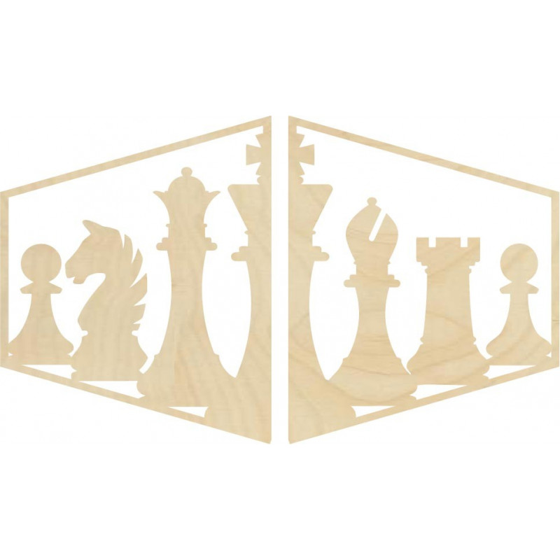 Pictură elegantă pe peretele unei piese de șah...