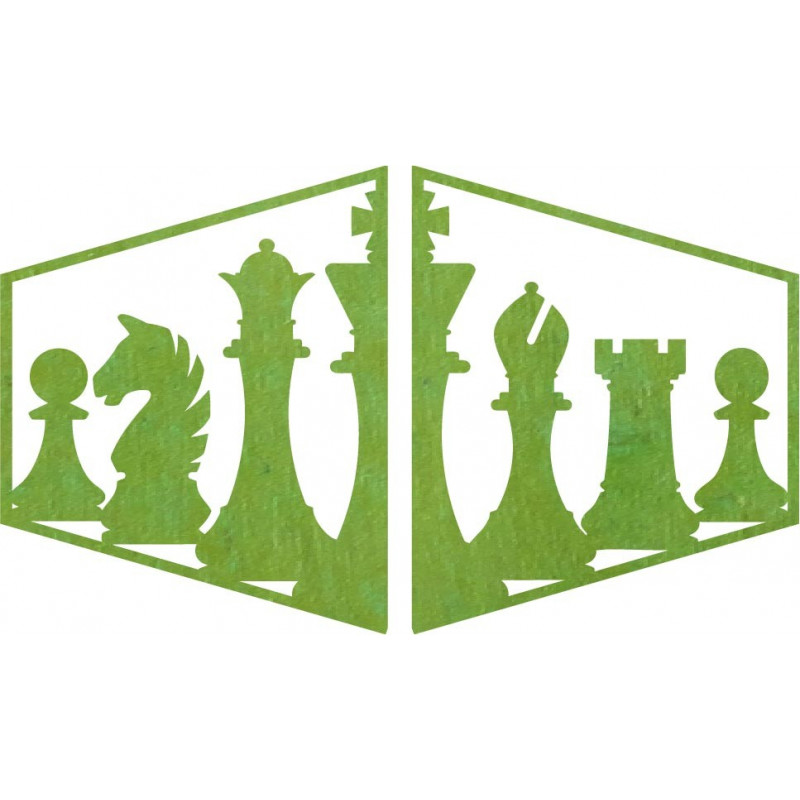 Pictură elegantă pe peretele unei piese de șah...