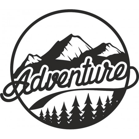 Imagine de perete din lemn cu motiv natural - ADVENTURE