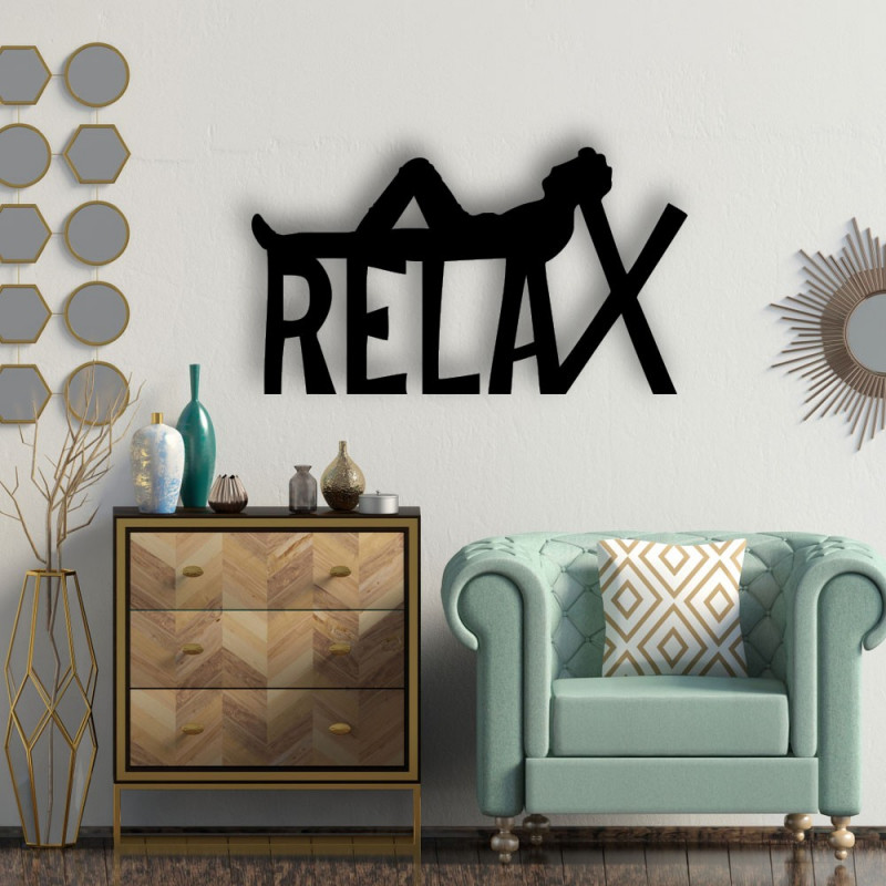 Tablou din lemn pe perete, relaxare
