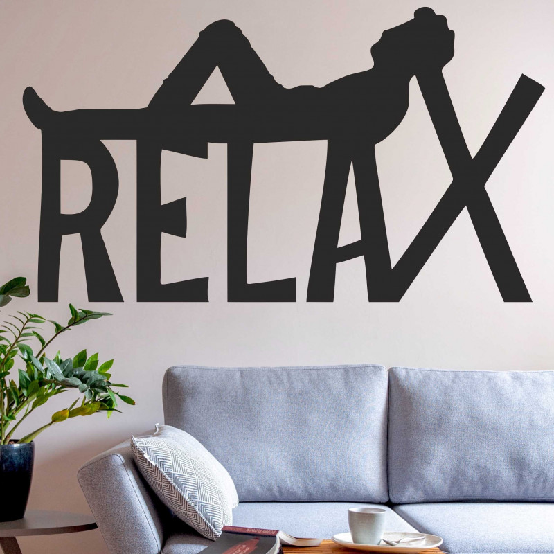 Tablou din lemn pe perete, relaxare