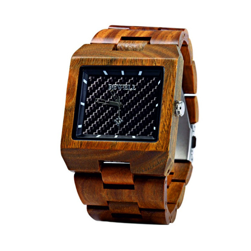 Ceas de mână din lemn BEWELL din materiale naturale. Ceasuri din lemn pentru bărbați și femei.
