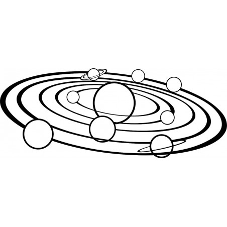Artă de perete modernă Sistem solar - SOLAR