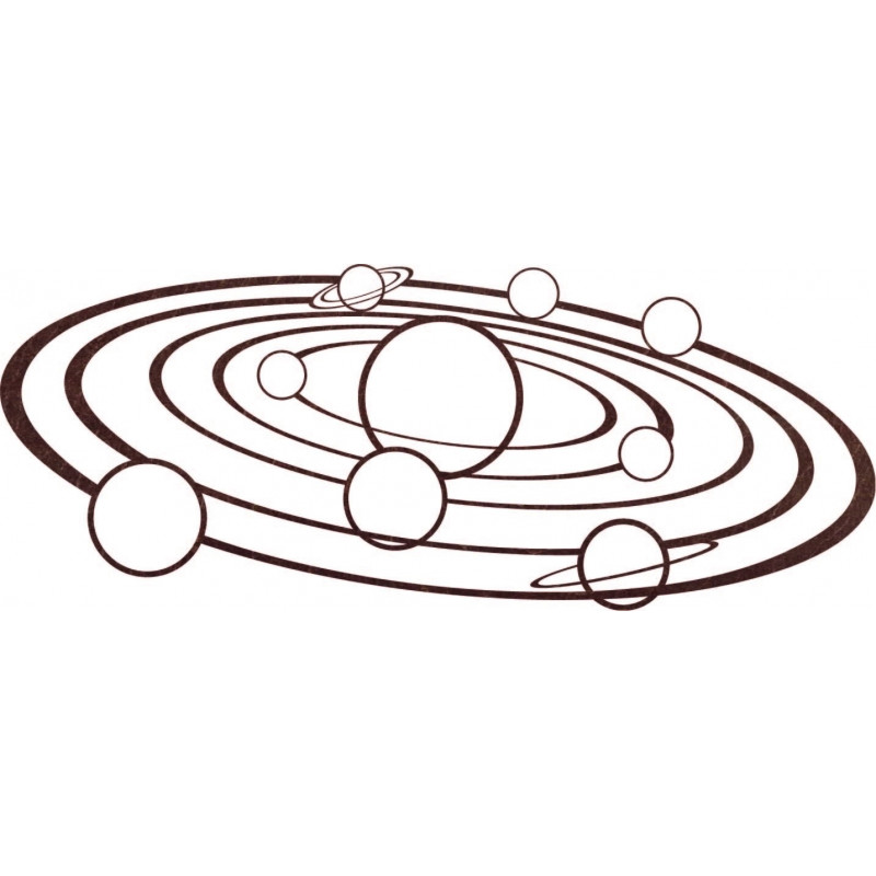 Artă de perete modernă Sistem solar - SOLAR