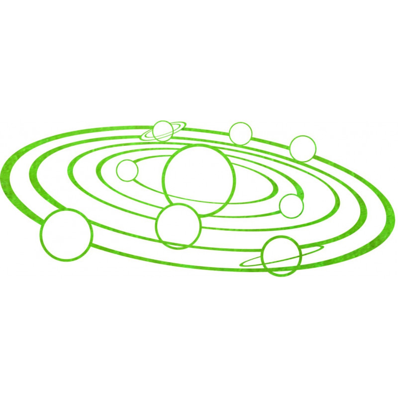 Artă de perete modernă Sistem solar - SOLAR