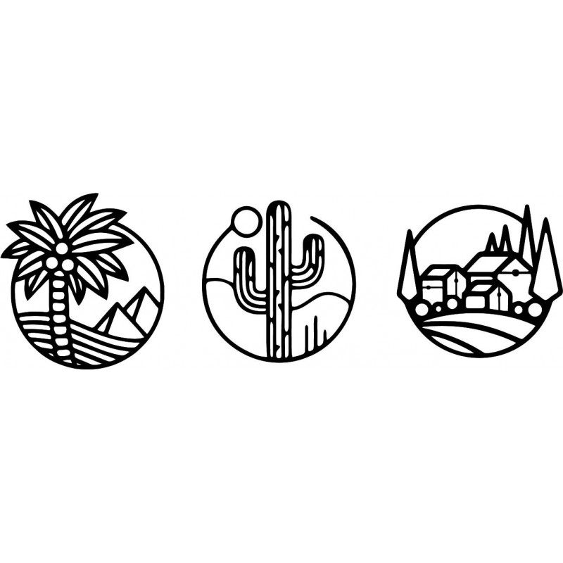 Pictură murală Sahara în trei piese - ARAHSA