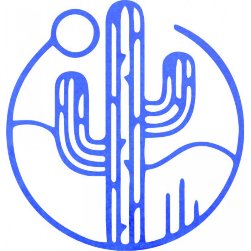 Imagine de perete din lemn a unui cactus cu...