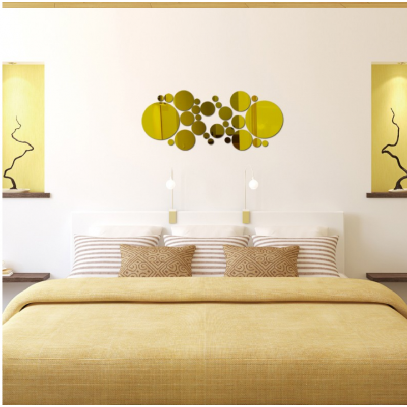 Oglinzi decorative. Autocolante oglindă pentru perete, ca imagine sau decor, autocolant acrilic 3D