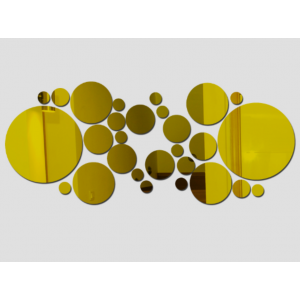 Oglinzi decorative. Autocolante oglindă pentru perete, ca imagine sau decor, autocolant acrilic 3D 2