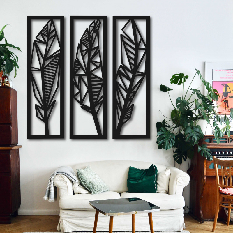 Imagine modernă în trei părți a frunzelor de bananier - MUSACEAE | SENTOP