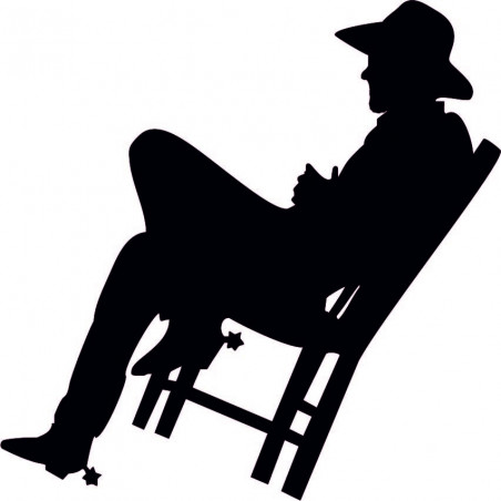 Tablou elegant din lemn pe perete - COWBOY | SENTOP