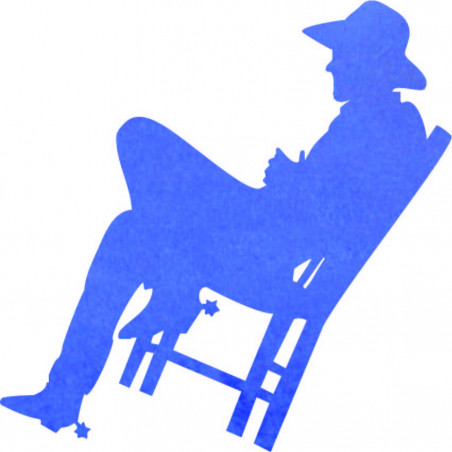 Tablou elegant din lemn pe perete - COWBOY | SENTOP