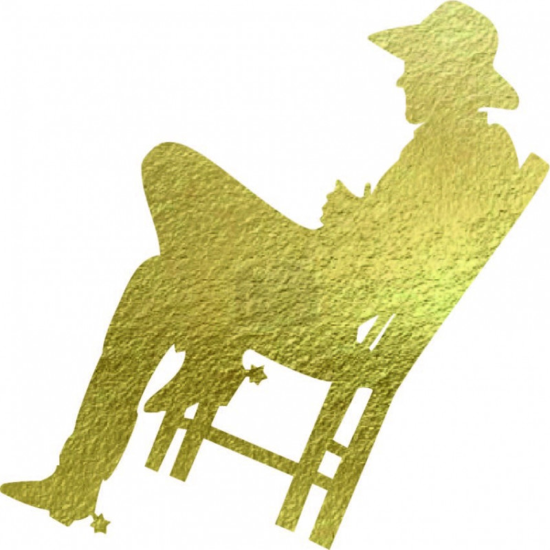 Tablou elegant din lemn pe perete - COWBOY |...