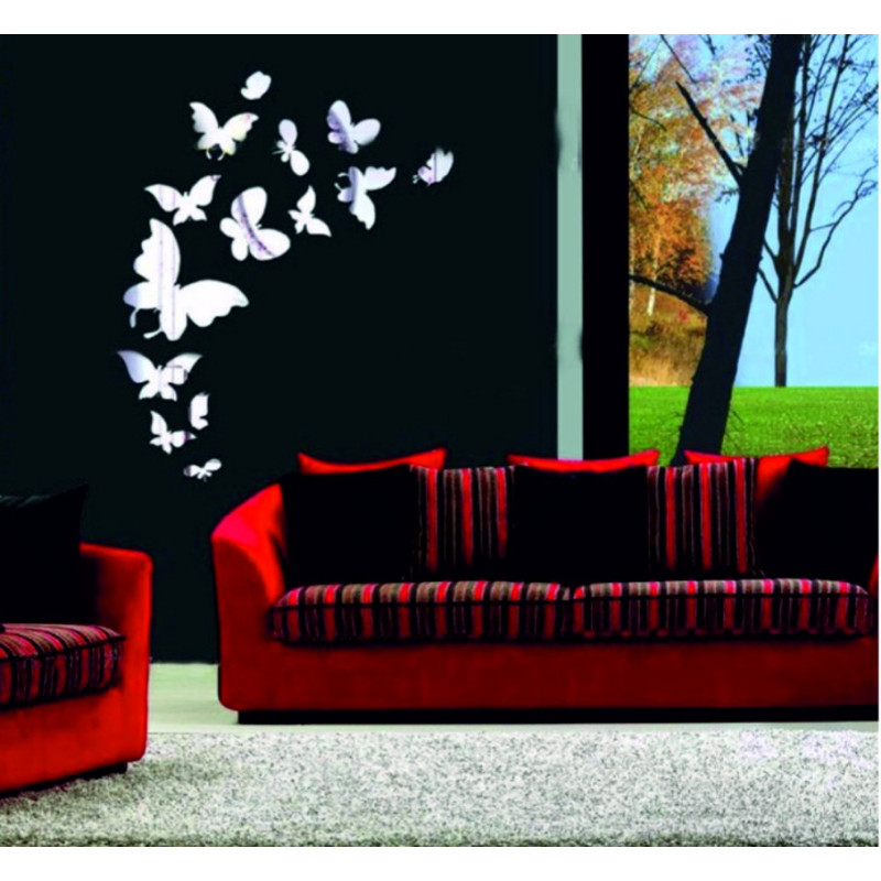 Oglinzi decorative. Sticker de perete cu oglindă, ca imagine sau decor, sticker acrilic 3d