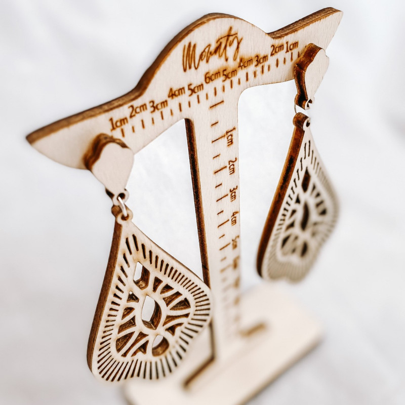 Cercei suspendati din lemn VALERY - MONATY |...