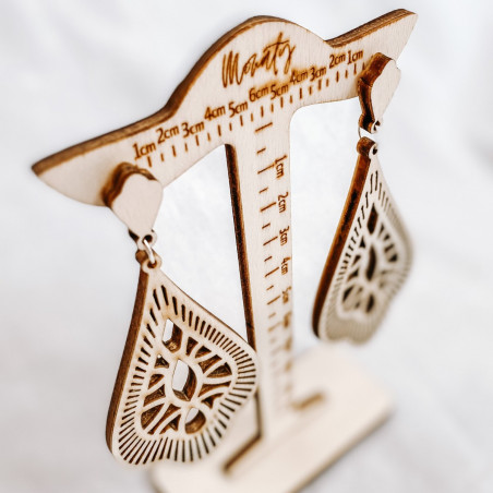 Cercei suspendati din lemn VALERY - MONATY | SENTOP