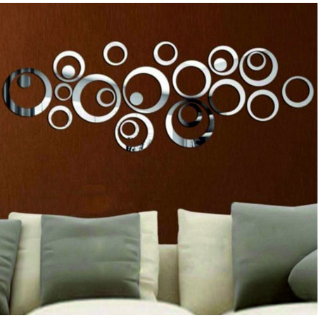 Oglinzi decorative. Autocolante oglinda pe perete ca o imagine sau decor, autocolant 3D acrilic